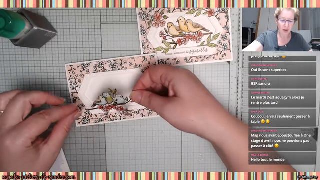 Carte cadre balade aux oiseaux смотреть онлайн