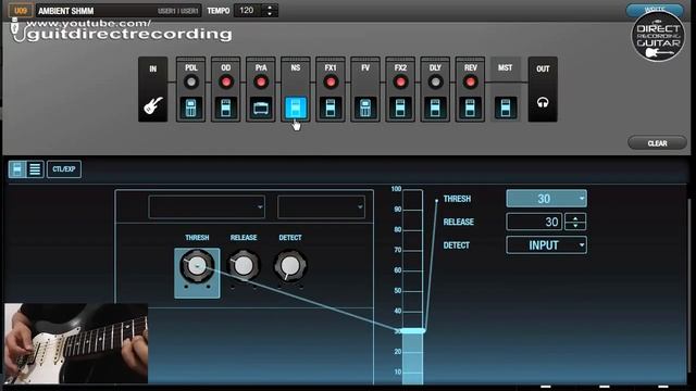 BOSS GT1 AMBIENT Guitar / Organ, Shimmer, Violin, Volume Swells смотреть онлайн