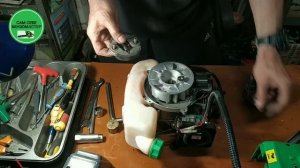 Как самому заменить магнето и сделать регулировку зажигания на бензокосе.