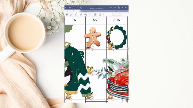 Digital iPad plan with me || December 22 Monthly GoodNotes Plan with me || iPad planning || sticker смотреть онлайн