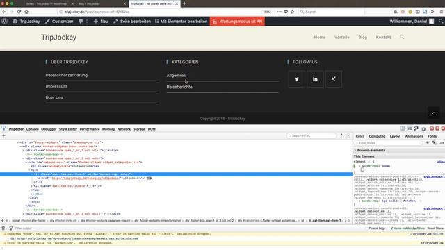 WordPress Theme Customizer "Zusätzliches CSS / Custom CSS" смотреть онлайн