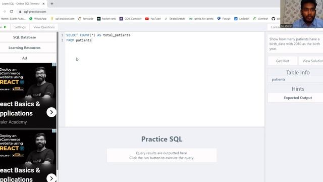 SQL for Beginners "Easy 8 Date functions" Hospital Dataset смотреть онлайн