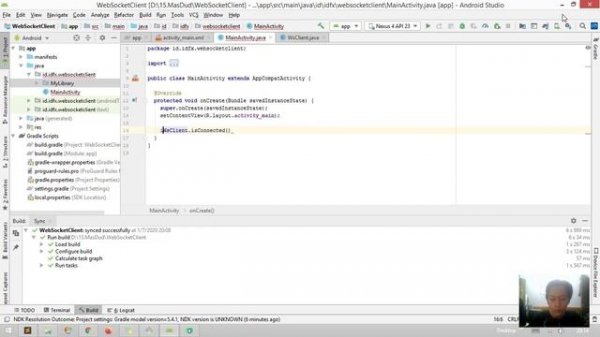 WebSocket Client Android dan PHP WS Server