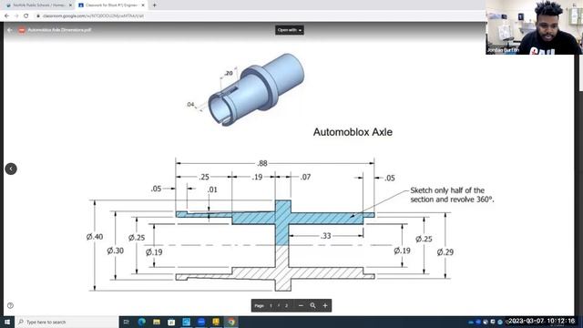 Automoblox T9 Axle Piece (Autodesk Inventor 2023) смотреть онлайн