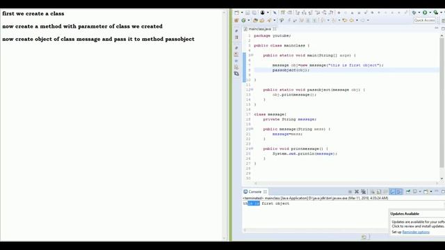 44- java tutorial how to pass object as parameter in java 2019 смотреть онлайн