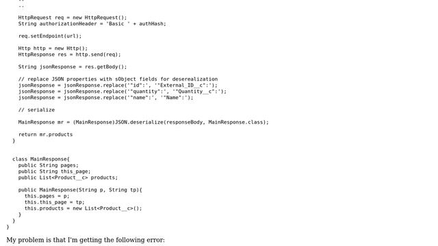 Salesforce: JSON.deserialize not ignoring unknown properties. смотреть онлайн