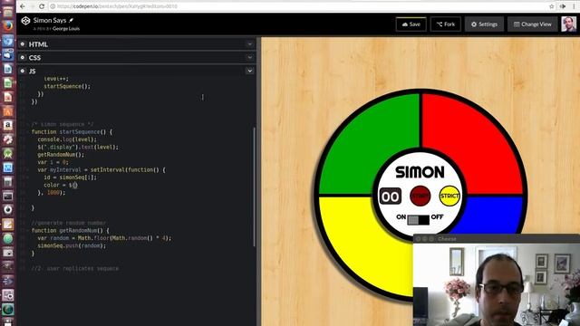 How to Program Simon Game: Javascript Part 1 смотреть онлайн