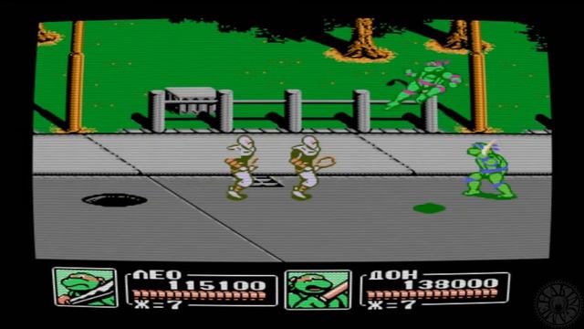 Level 4 Teenage Mutant Ninja Turtles III The Manhattan Project RUS 1992 (Dendy NES) смотреть онлайн