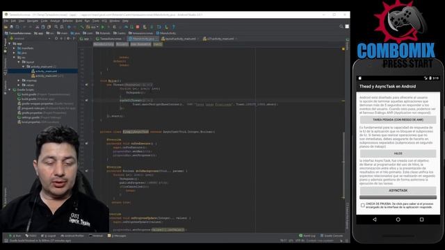 Hilos y AsyncTask en Android Studio (Codigo Fuente) смотреть онлайн