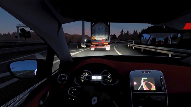 Euro Truck Simulator 2 - Renault Clio 4 - Evening & Night Drive - смотреть онлайн