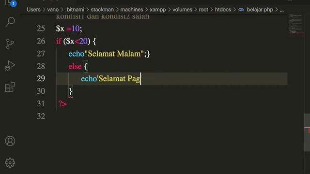 Pernyataan bersyarat (if,if else,if elseif else)Php#19 смотреть онлайн