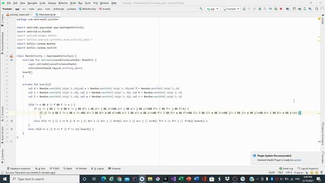 Android Studio Sudoku Tutorial | Part - 3 | Making The Board | Using Kotlin смотреть онлайн