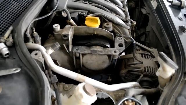 Замена ремня ГРМ Renault К4М K4J Replacing The Timing Belt Renault K4M K4J