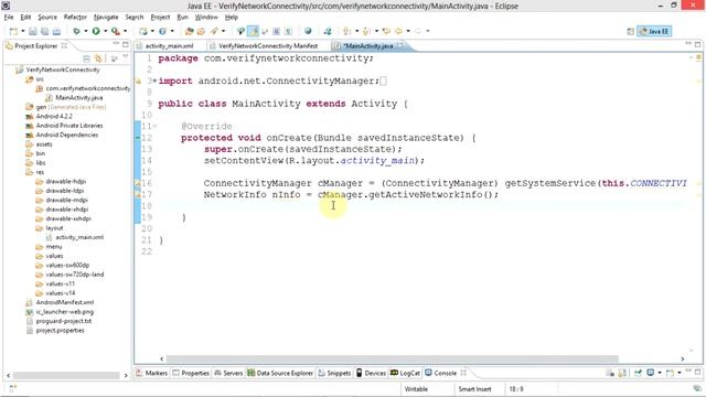 Android: How to check if internet is available or not in application using java code смотреть онлайн
