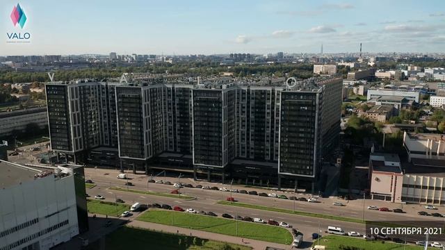 Ход строительства комплекса апарт-отелей VALO от 10.09.2021 смотреть онлайн