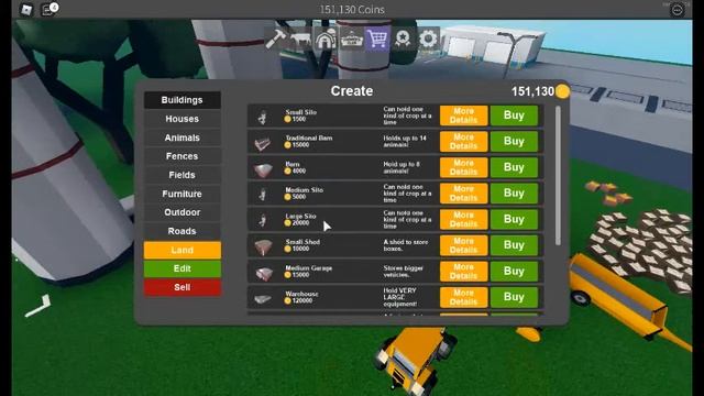 ROBLOX Farming And Friends - Trying To Purchase Large Silo
