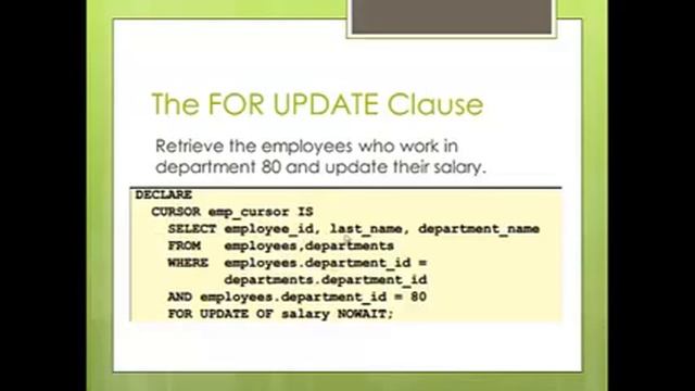Praktikum 6 Konsep Eksplisit Kursor Lanjutan смотреть онлайн