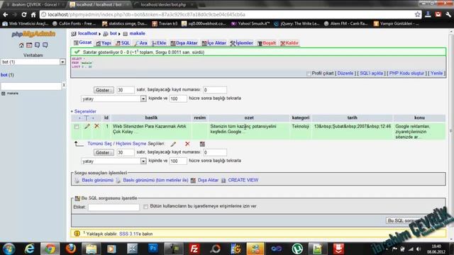 Php Dersleri 84 - Php ile Yapılan Basit Botu Veritabanına Kayıt Etme смотреть онлайн