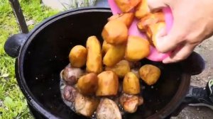 Казан кебаб из свинины в казане на костре ?