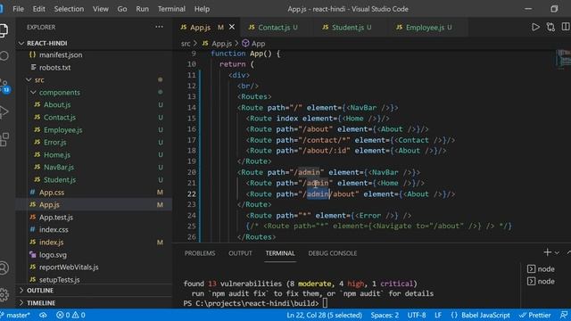 Index Routes in React Router v6 | React Router v6 Tutorial in Hindi | Reactjs Tutorial in Hindi #94 смотреть онлайн