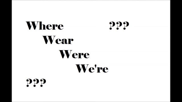 English Pronunciation: Where / Wear / Were / We're смотреть онлайн
