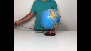Обзор глобуса рельефного с подсветкой 32 см "Глобен"