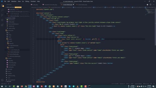 Laravel 6 CRUD tutorial (Create, Read, Update, Delete) - Bangla Laravel Tutorial смотреть онлайн
