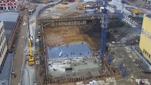 Наращивание башенного крана QTZ-105.