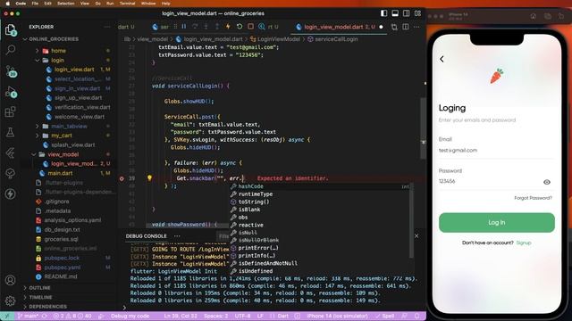 #7 Online Groceries Shop App | GetX State Management, MVVM, Login & SignUp API Calling [GitHub] смотреть онлайн