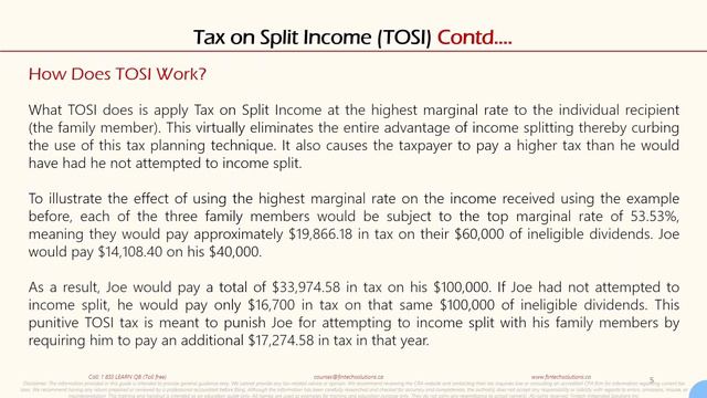 What is Tax on Split Income (TOSI) - Income Tax T2 смотреть онлайн