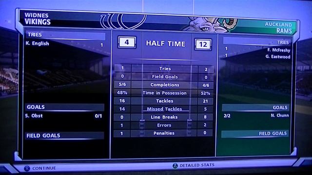 Rugby League Live 2 - PS3 - World Club Challenge (VETERAN difficulty): Side View смотреть онлайн