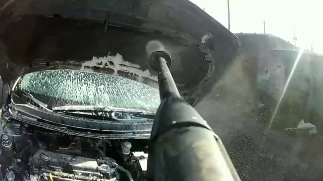 Мойка двигателя  Hyundai Solaris 2015год. Hyundai Solaris engine washing 2015.