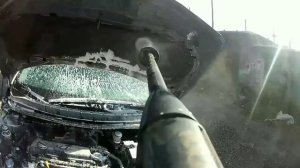 Мойка двигателя  Hyundai Solaris 2015год. Hyundai Solaris engine washing 2015.