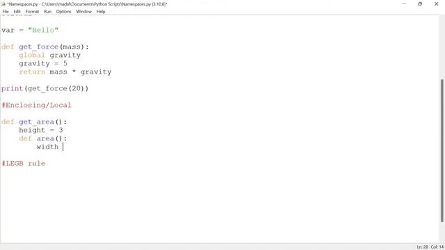 Scope - Intermediate Python #3 смотреть онлайн