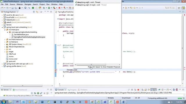 Spring boot task scheduling (fixedRate , fixedDelay & Cron expression) смотреть онлайн