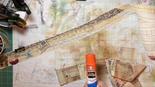 Sharing My Tim Holtz Eclectic Elements Fabric Collection + Adding To My Long Fabric Snippet Roll смотреть онлайн