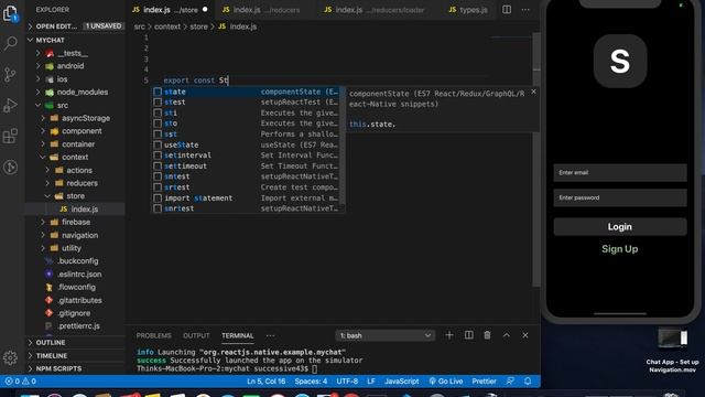 Part 5 - Set up Context API : CHAT APP Using React-Native and Firebase смотреть онлайн