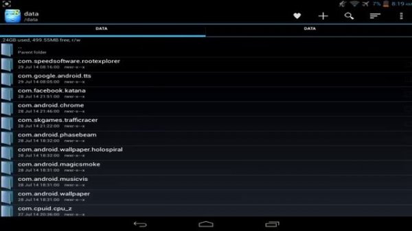 how to find data folder in root explorer to fix -24 error
