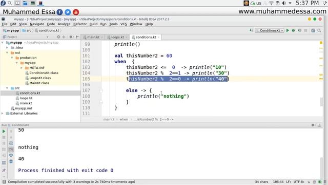 20 Kotlin basics when & while & do while смотреть онлайн