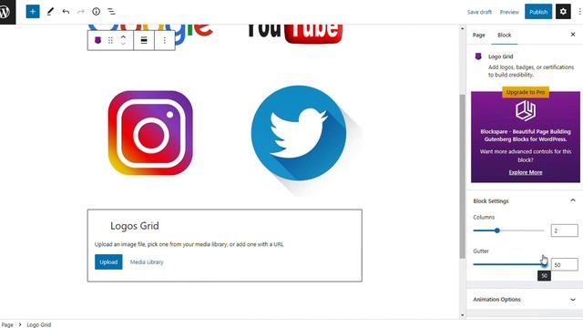 How to insert and design Logo Grid Block in WordPress Gutenberg Editor? смотреть онлайн