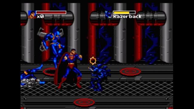 Sega Mega Drive 2 (Smd) 16-bit The Death and Return of Superman Level 10 Final