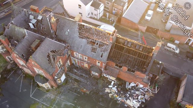 After the fire at Melbourne House, Osmaston Road, Derby. Jan 14th 2024 | 4K смотреть онлайн