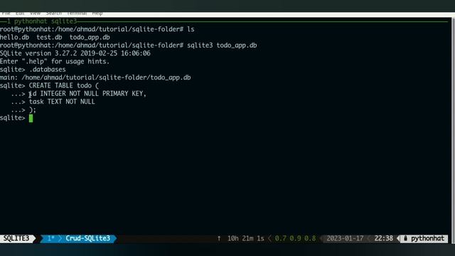 SQLIte CRUD part 3 Create Table смотреть онлайн