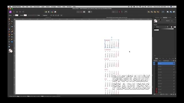 Create a Photo Calendar. Shown in Affinity Photo tutorial, but Also works in Designer & Publisher. смотреть онлайн