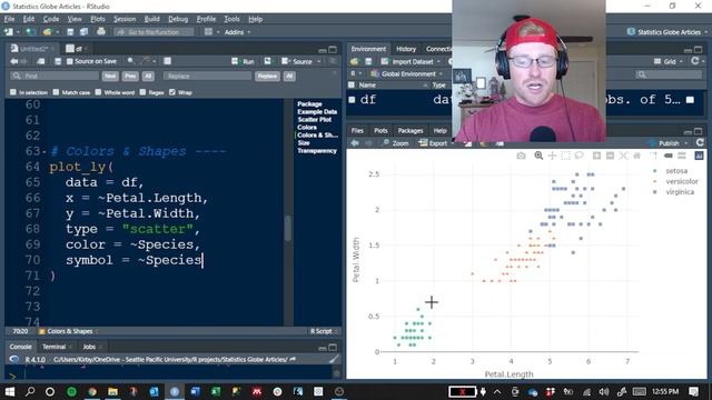 plotly Scatterplot in R (Example) | Draw Interactive XY-Plot | Change Shape of Dots, Size & Opacity смотреть онлайн