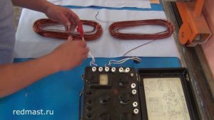 Измерение сопротивления катушек электродвигателя перед укладкой в статор