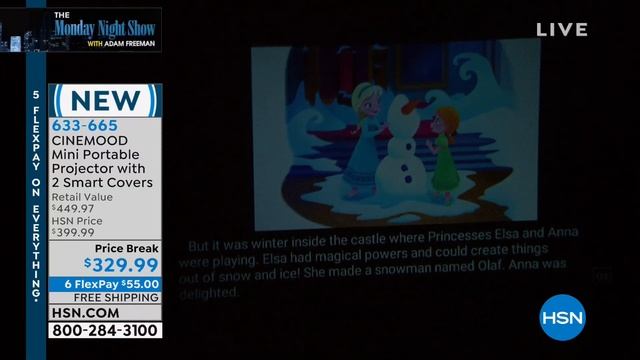 CINEMOOD Storyteller Mini Portable Projector W/2 Content...