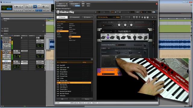 MIDI Controller + Guitar rig 5 Test смотреть онлайн