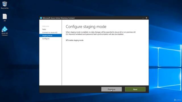 010 Изменение конфигурации Azure AD Connect смотреть онлайн