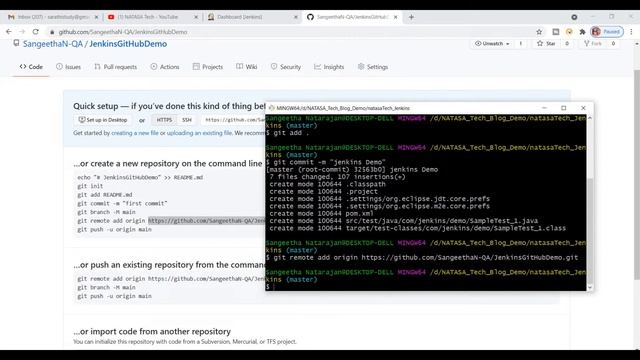#Jenkins - 4 | How to Integrate GitHub Repo with Jenkins | NATASA Tech смотреть онлайн